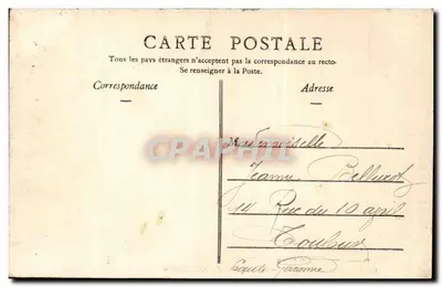 Mérignac Gironde — Castelo do Parc, O Molino — Editor: Libourne, Henry Guillier, rua Fonnante — Verso