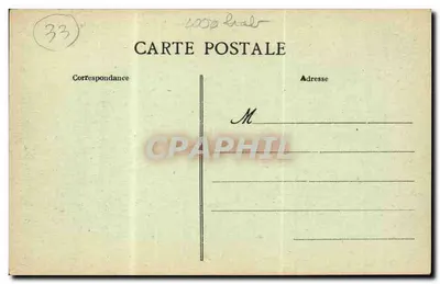 Sainte-Eulalie (Gironde) — Castelo le Bouscau, propriedade Mariol — Edição Barreau — Verso