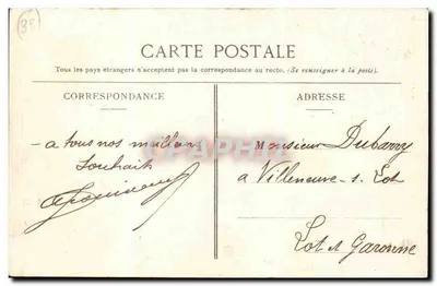 Bourg-sur-Gironde — Vista Geral — Huguenot, editor — Verso