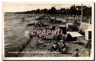 ANDERNOS-les-BAINS — A Praia diante da Praça Terrasse — Tito