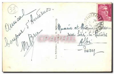 ANDERNOS-les-BAINS — A Praia diante da Praça Terrasse — Tito — Verso