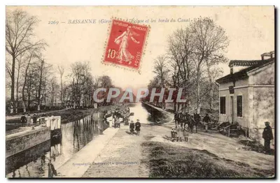 Bassanne (Girondes) — A Cachoeira e as margens do Canal — editor Ryometylo, n°2269