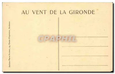 Barsac (Gironde) — Ciron przy Mleczarni Salle — M. Dupeyron, papierownia, wydawca — Rewers