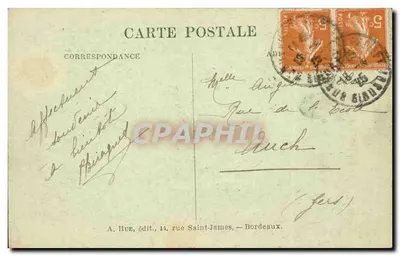 Bordeaux — Motyw Pomnika Girondyn z otaczającą je Garonną i Gironde — A.H. 138 — Rewers