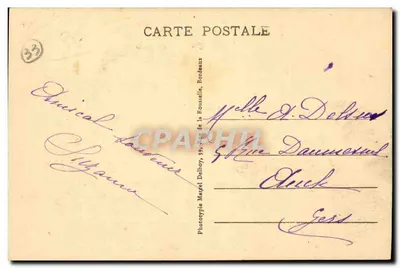 Bordeaux - Torre Pey-Berland y Catedral de San Andrés - M. D. - Yobled — Reverso