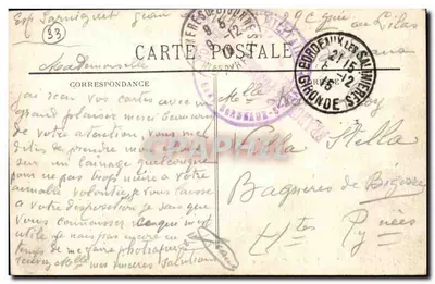 Bordeaux — Place des Quinconces — Kolumny Rostrale — BR - 723 — Rewers