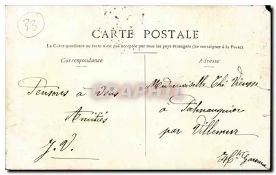 Bordeaux — Porta Cailhau — T. Leclerc, Paris — Verso