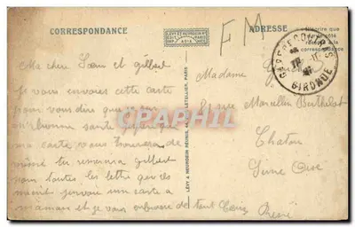 Couttras — A Igreja — LL. — Editor LL. n°8 — Verso