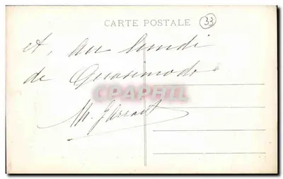 Castillon-sur-Dordogne (Gironde) — Antiga Porta de Ferro às margens da Dordogne (século XIII, mon. hist.) — Guillier Frères, editores, Libourne — Verso