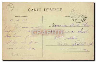 Saint-Symphorien (Gironde) — Rada Miejska i Plac Wolności — Wydawnictwo Viguier — Rewers