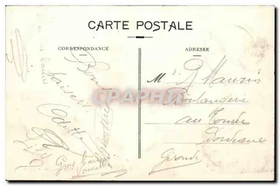 Verdelais (Gironde) — Vista Panorâmica — editor desconhecido, número de série não visível — Verso