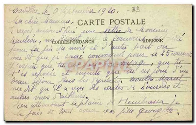 Verdelais (Gironde) — Algemene Uitzicht — B. Omotypie Gautreau, Langon (Gironde) — Achterkant
