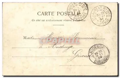 Saint-Julien (Médoc) — Castelo Beychevelle — Henri Guillier, 31, 52 bis e 44, rue Foulonne — n°2327 — Verso
