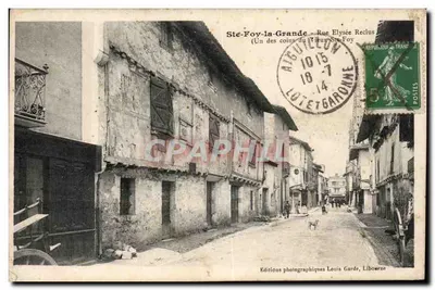 Ste-Foy-la-Grande — Rue Elysée Reclus — Edições fotográficas Louis Garde, Libourne