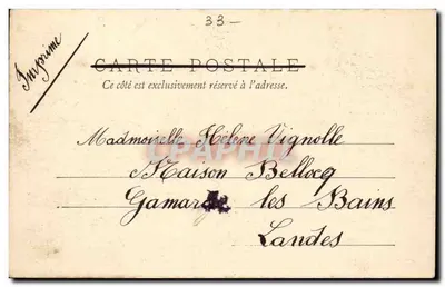 Cadillac-sur-Garonne — Iglesia de San Martín — Henri Chillich, Toulouse, 44 — Reverso
