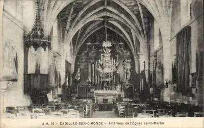 Cadillac-sur-Gironde — Interior da Igreja de São Martinho — A.H. 19
