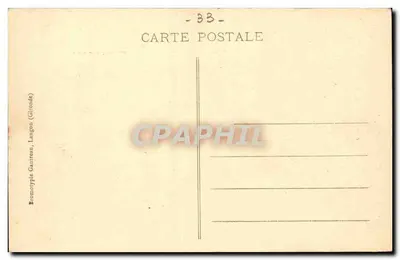 Antigo Castelo de Cadillac-sur-Garonne — construído no século XVI, adquirido pelo Estado em 1816, escola para meninas — Coleção Verve Bartholozé, n°2364 — Verso