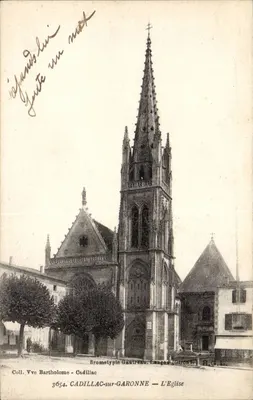 Cadillac-sur-Garonne — A Igreja — Bromotyptic Gautreau, Langes (Gironde)