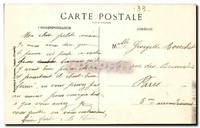 Cadillac-sur-Garonne — O Grande Ponte Metálico sobre a Garonne — Editor L. Bartholomé, n°33 — Verso