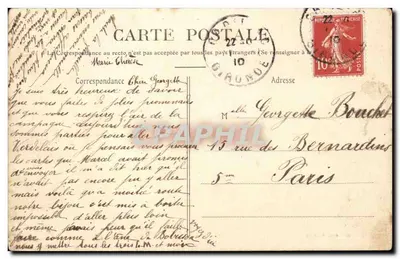 Cadillac-sur-Garonne — A Escola Primária Superior Profissional de Agricultura — editor não identificado — Verso