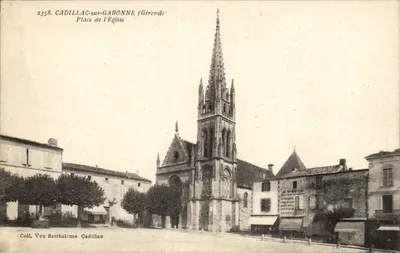 Cadillac-sur-Garonne (Gironde) — Pátio da Igreja — Coleção Vve Bartholome