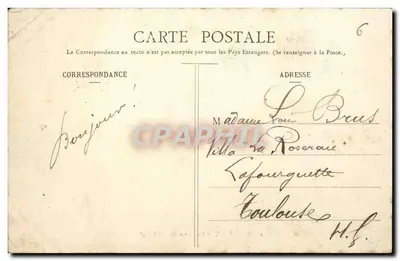 Bordeaux — La Passerelle — BR — 38 — wydawca V. P. R. N. & Cie — Rewers