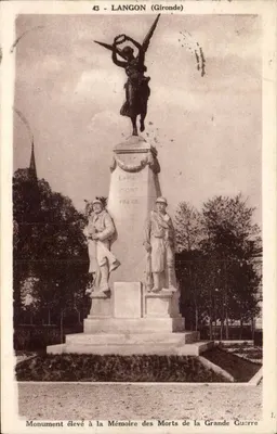 Langon (Gironde) — Monumento aos Mortos da Grande Guerra — Edição A. Gautreau