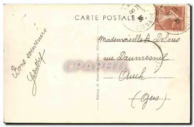 Langon (Gironde) — Monumento aos Mortos da Grande Guerra — Edição A. Gautreau — Verso