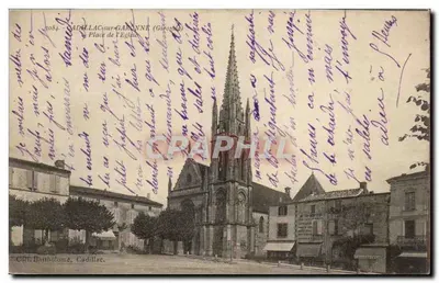 Cadillac-sur-Garonne (Gers) — Praça da Igreja — Coll. Northolomé, Cadillac