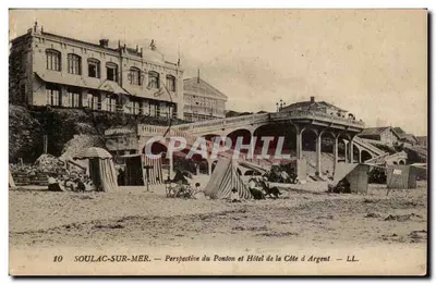 Soulac-sur-Mer — Perspectiva do Pontão e Hotel da Costa de Prata — LL. n°10