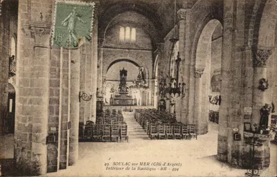 SOULAC sur MER (Côte d'Argent) — Interior da Basílica — BR - 494