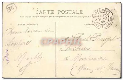 Soulac-sur-Mer - Brzeg Argent - Plaża - Chalety - BR 759 — Rewers