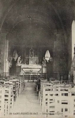 Saint-Pierre-de-Bat — Interior da Igreja — Editor não identificado, n° 89