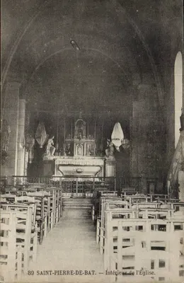 Saint-Pierre-de-Bat — Interior da Igreja — Carta postal n°89