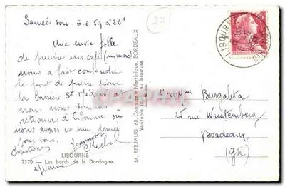 As margens da Dordogne — vista de um promontório — Tito, editor — Verso