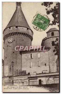 Libourne - Torres do grande porto (época do século XIV) — M. D. — Editor: H. Cardonelle, Bordeaux