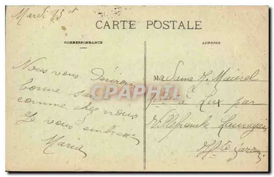 Libourne - Torres do grande porto (época do século XIV) — M. D. — Editor: H. Cardonelle, Bordeaux — Verso