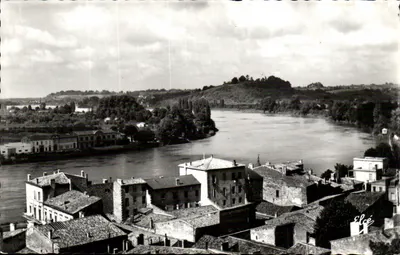 Libourne (Gironde) — Vista sobre a Dordogne e o tertre de Fransac — L. Chalatagneau, 92