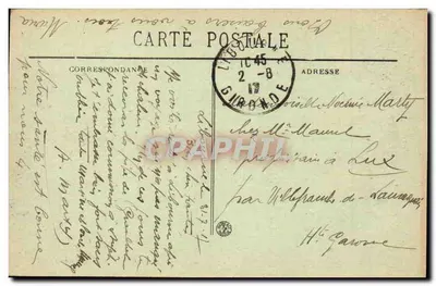 Libourne — Place Decazes — editor BR - 4006 — Verso