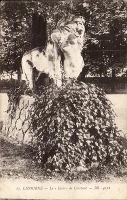 Libourne — A estátua do « Leão » de Constant — BR-4011