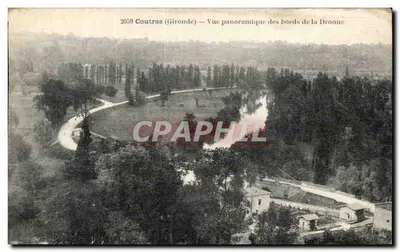 Couttras (Gironde) — Vista panorâmica das margens da Dronne — 2059