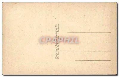 COUTRAS (Gironde) — Wnętrze stacji — Phototype Rercaud, Buzaud i Cie — Rewers
