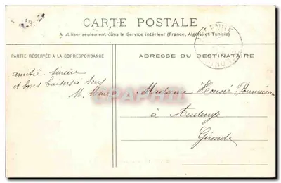 Cussac (Médoc) — Castelo de Beaumont (lado do Lago) — Henry Galiére, rue Fondouze — Verso