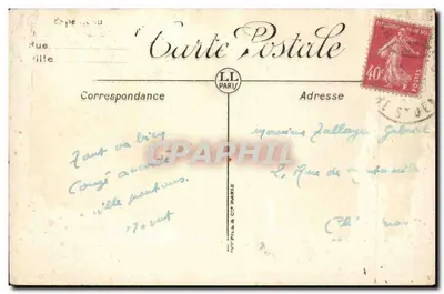 Bordeaux — La Rade et le Pont Transbordeur — LL. Imprimeur : LL. Paris & Cie. — Achterkant