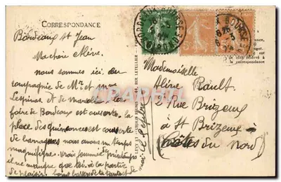 Bordeaux — Monument des Girondins — I.L. Selecta, n°199 — Rewers