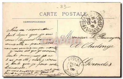 Bordeaux, La Porte des Salinières — Speciale editie van de Magasins du Louvre Bx, n°48 — Achterkant