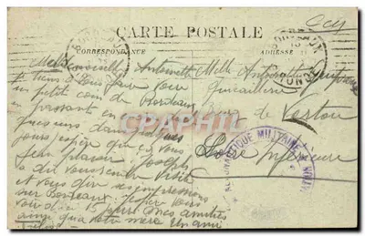 Bordeaux — Cours du XXX-Juillet — éditeur C.B. (n°48) — Back