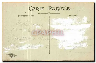 Bordeaux Stara pocztówka katedra — Rewers