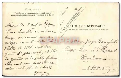 Bordeaux — Praça da Borgonha e porta das Salinhas — G. Gourge — Verso