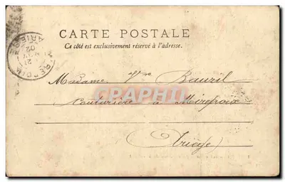 Toulon — Entrada da Caserna do 8º Regimento de Infantaria Colonial — Cliché Giraud — Verso